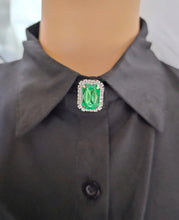 Load image into Gallery viewer, Green & silver button cover