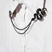 Load image into Gallery viewer, Celestial snake collar pin