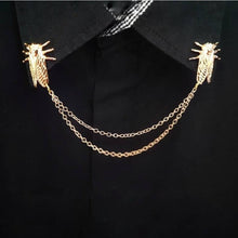 Load image into Gallery viewer, Rose gold cicada collar pin