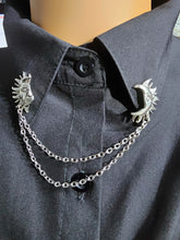 Load image into Gallery viewer, Sun and moon collar pin