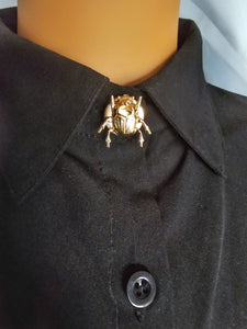 Gold beetle button cover