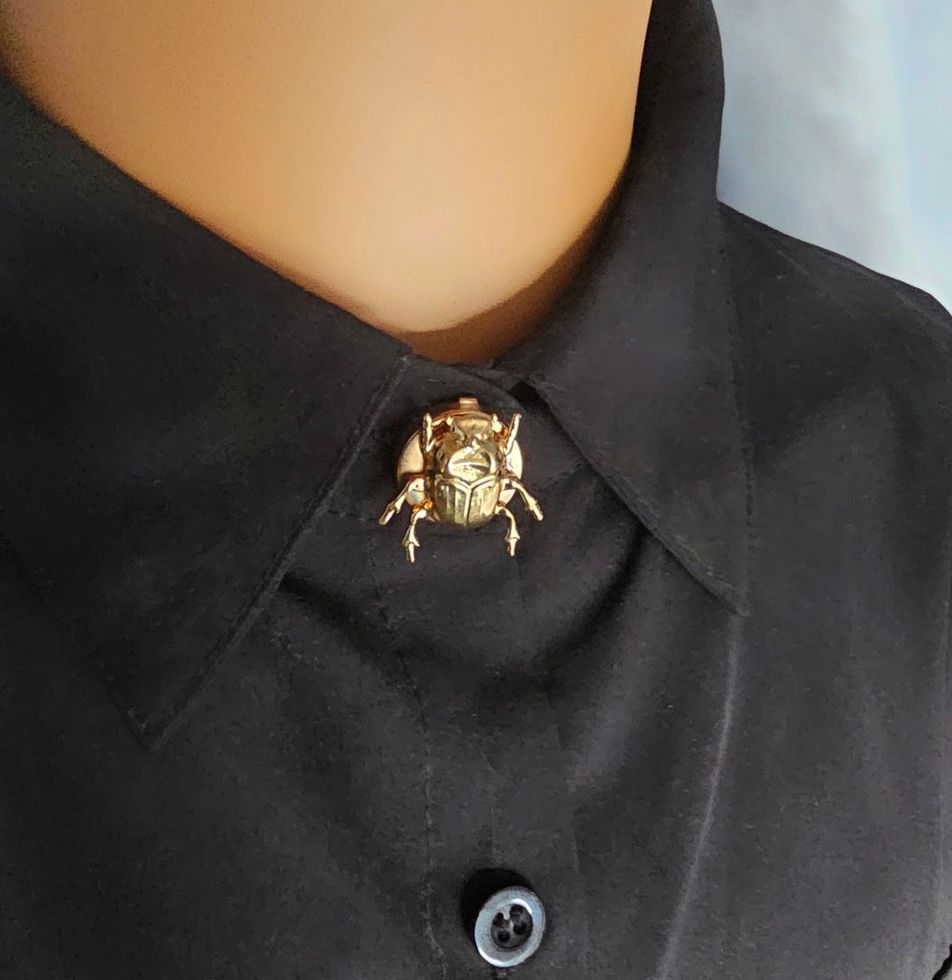 Gold beetle button cover