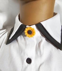 Sunflower button cover