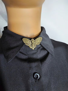 Bronze moth button cover