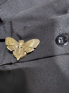 Bronze moth button cover