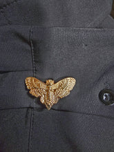 Load image into Gallery viewer, Rose gold moth button cover