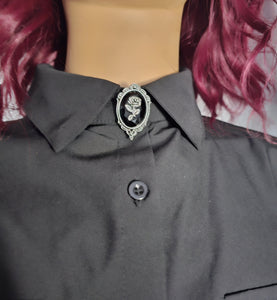 Gothic rose button cover