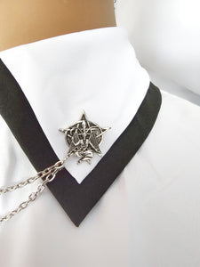 Baphomet collar pin