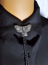 Load image into Gallery viewer, Small moth bolo tie