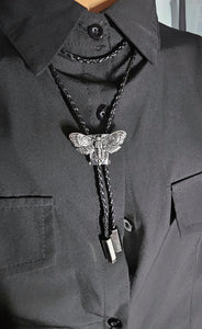 Small moth bolo tie