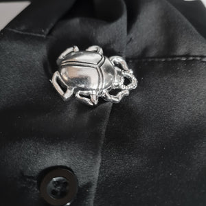 Silver beetle button cover