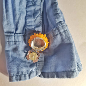 Sunflower button cover