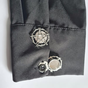 Pentagram button cover