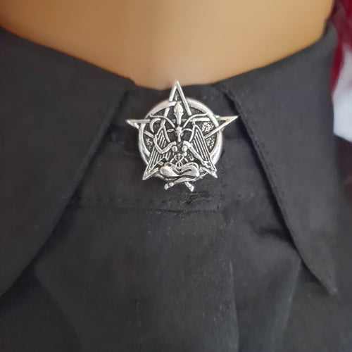 Baphomet button cover