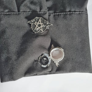 Pentagram bat button cover