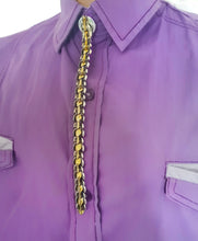 Load image into Gallery viewer, Silver and gold dragon button cover