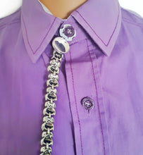 Load image into Gallery viewer, Silver and gold dragon button cover