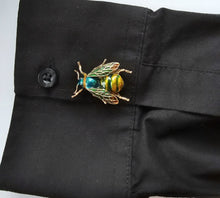 Load image into Gallery viewer, Steampunk bee button cover