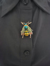 Load image into Gallery viewer, Steampunk bee button cover