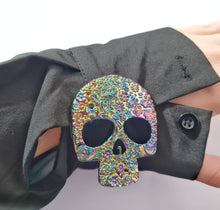 Load image into Gallery viewer, Sugar skull button cover