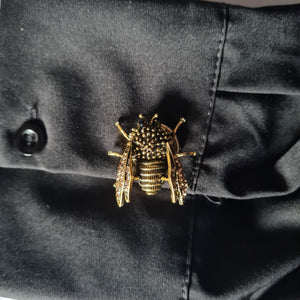 Gold bee button cover