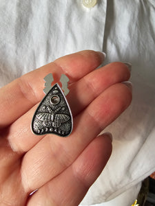 Ouija moth button cover