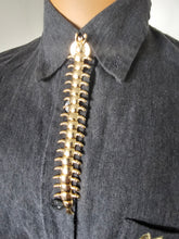 Load image into Gallery viewer, Rose gold centipede button cover