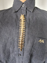 Load image into Gallery viewer, Rose gold centipede button cover