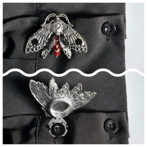 Luna moth button cover