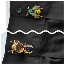 Load image into Gallery viewer, Steampunk bee button cover