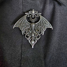 Load image into Gallery viewer, Gothic bat button cover