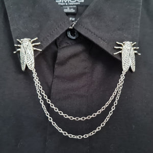 Cicada collar pin