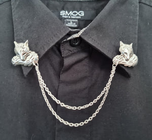 Fox collar pin