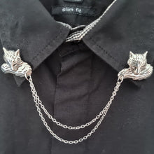 Load image into Gallery viewer, Fox collar pin