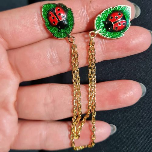 Ladybird collar pin