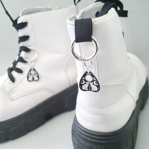 Ouija cat shoe charms