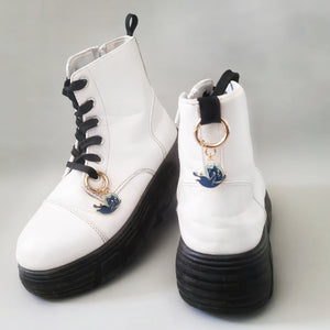 Space cat shoe charms