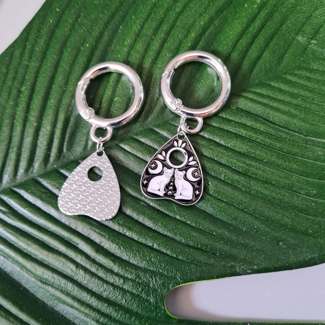 Ouija cat shoe charms