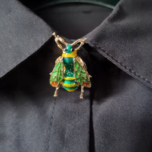 Load image into Gallery viewer, Steampunk bee button cover