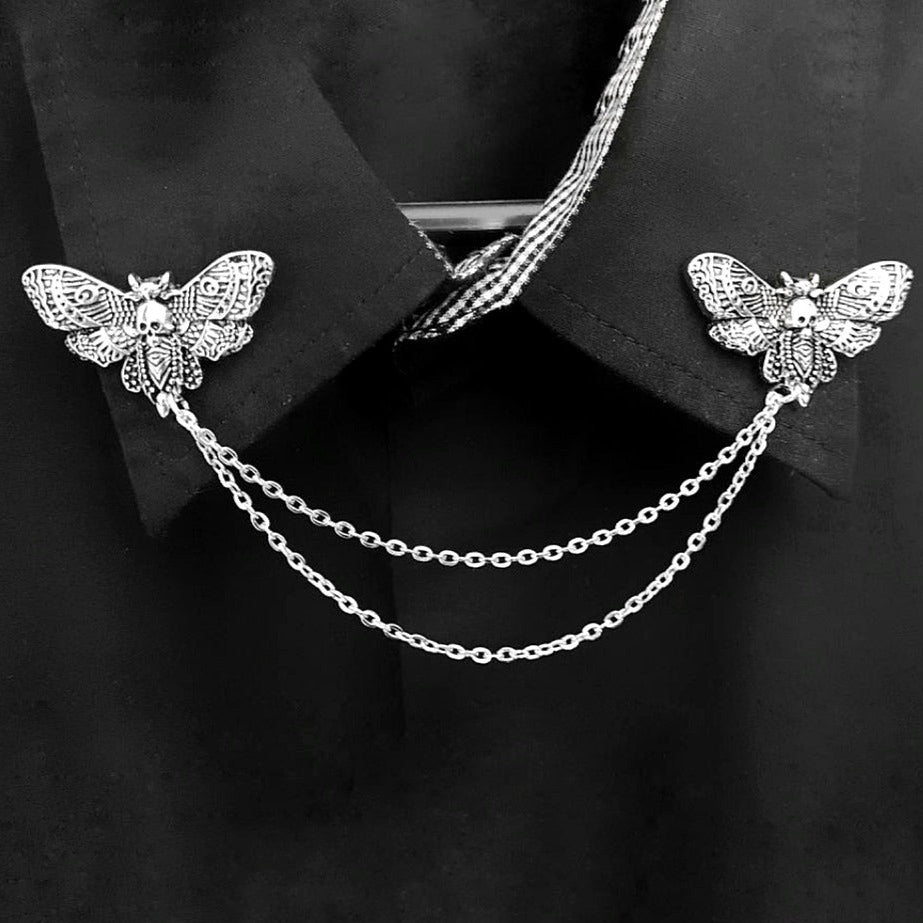 Moth collar pin