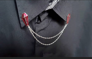 Coffin collar pin