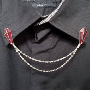 Coffin collar pin