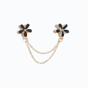 Flower collar pin