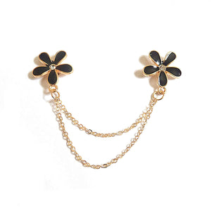 Flower collar pin