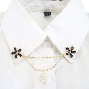 Flower collar pin