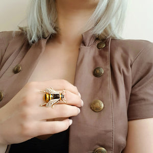 Yellow bee ring