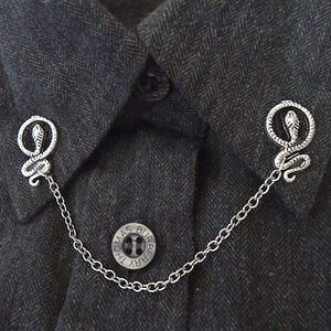 Snake collar pin