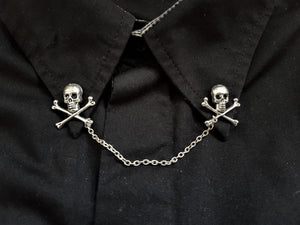 Skull collar pin