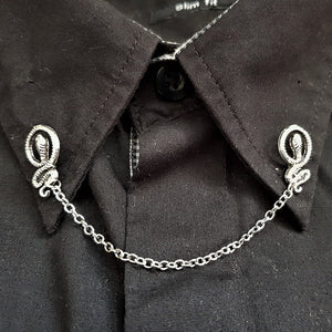 Snake collar pin