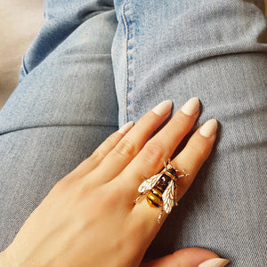 Yellow bee ring